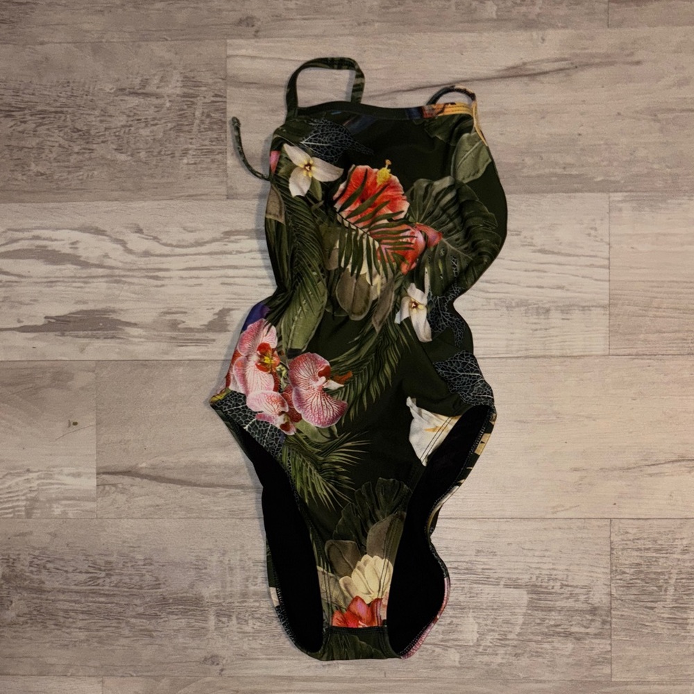 Jolyn Jackson III 26 Floral Green One Piece Swimsuit